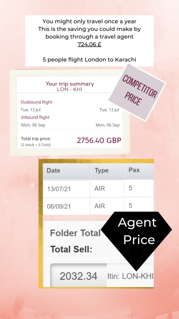 Book travel with an agent